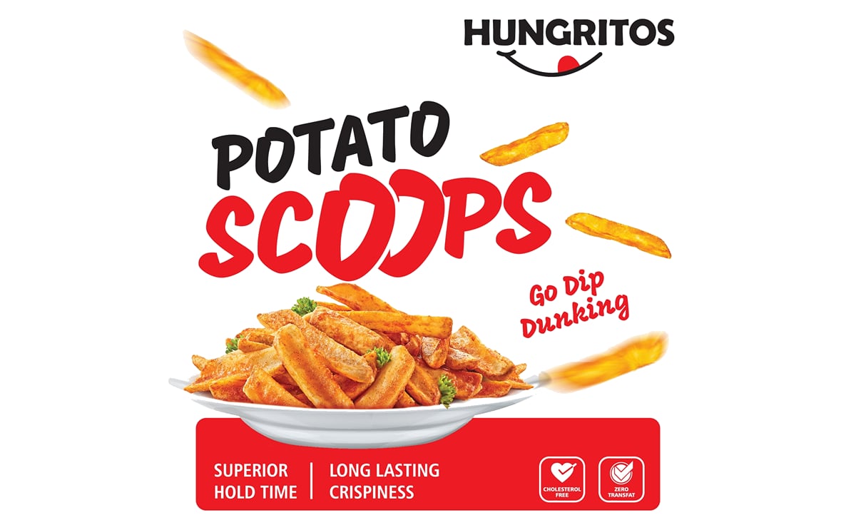 Versatile Potato Scoops by Hungritos a brand of Iscon Balaji Foods Pvt Ltd Versatile Potato Scoops by Hungritos a brand of Iscon Balaji Foods Pvt Ltd