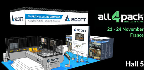 Scott Automation to showcase their new generation palletiser at ALL4PACK
