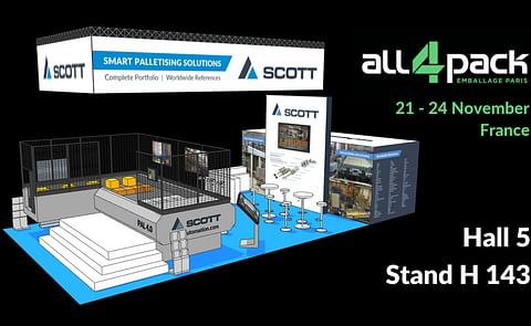 Scott Automation to showcase their new generation palletiser at ALL4PACK Scott Automation to showcase their new generation palletiser at ALL4PACK