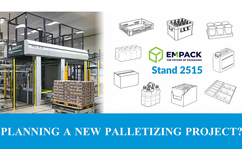 Scott Automation introduces innovative technologies for the packaging industry at Empack Ghent 2022, including their latest end-of-line and multiline palletising system Pal 4.0.