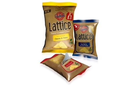 Seabrook launches front-peel packs for new lattice crisps range Seabrook launches front-peel packs for new lattice crisps range