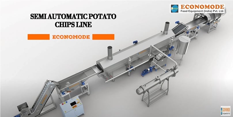 Economode - Semi Automatic Potato Chips Line Economode - Semi Automatic Potato Chips Line