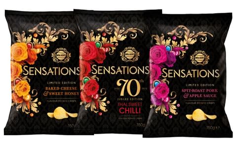 Walkers (UK) premium potato crisp brand Sensations adds special flavours for Queen’s jubilee Walkers (UK) premium potato crisp brand Sensations adds special flavours for Queen’s jubilee