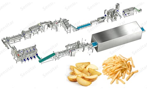 Sensitar French fries processing line Sensitar French fries processing line