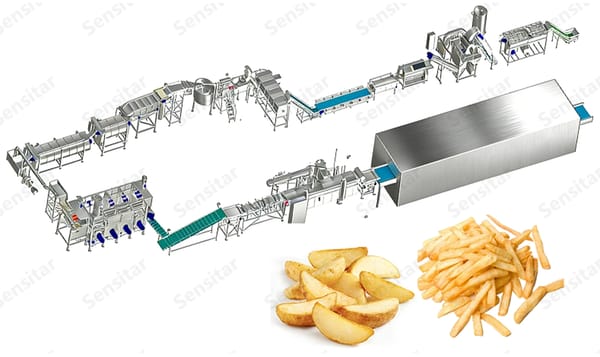 Sensitar French fries processing line Sensitar French fries processing line