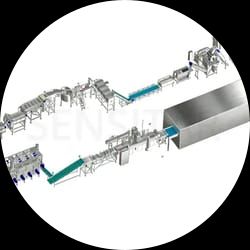 French fries processing line