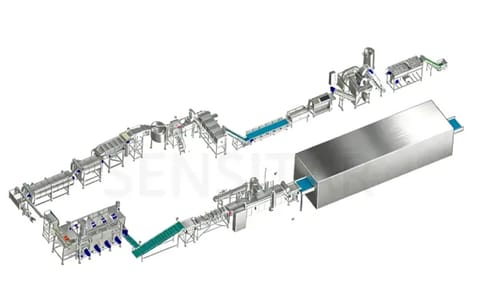 Sensitar French fries processing line Sensitar French fries processing line