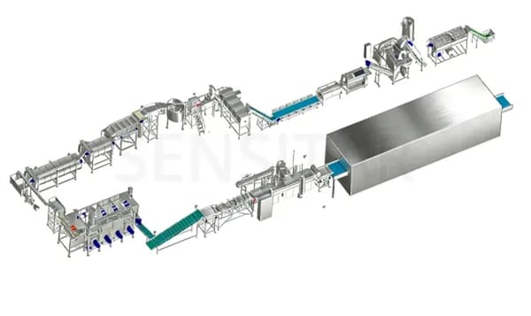 Sensitar French fries processing line Sensitar French fries processing line