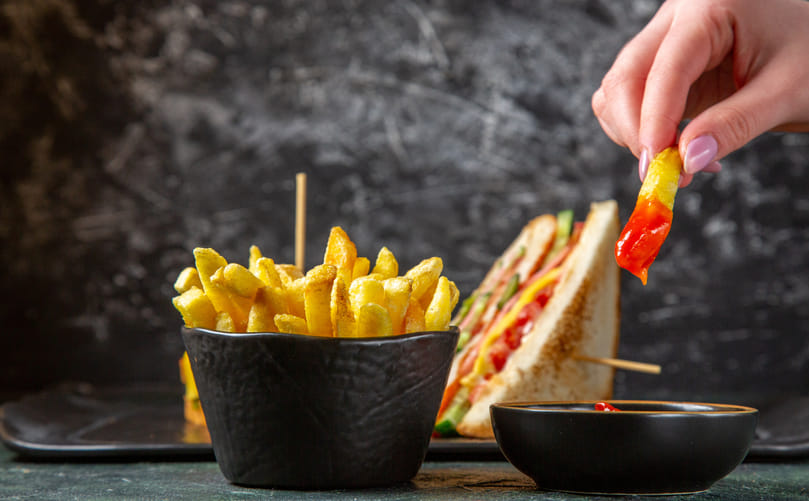 Coated French Fries Used in Foodservice and Delivery Coated French Fries Used in Foodservice and Delivery
