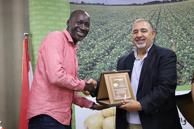 Mr.Shaban Alnahar CEO of B.E.P.P with Oryem Peter, Agribusiness Manager PERMA Mr.Shaban Alnahar CEO of B.E.P.P with Oryem Peter, Agribusiness Manager PERMA