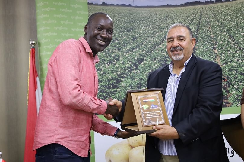 Mr.Shaban Alnahar CEO of B.E.P.P with Oryem Peter, Agribusiness Manager PERMA