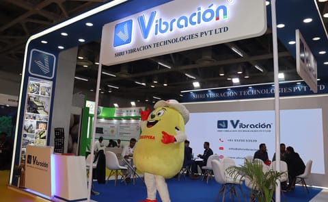 Shri Vibracion Technologies’ pavilion at the Global Potato Summit 2025, showcasing next-generation vibratory handling solutions for frozen, snack and processed potato applications. Shri Vibracion Technologies’ pavilion at the Global Potato Summit 2025, showcasing next-generation vibratory handling solutions for frozen, snack and processed potato applications.