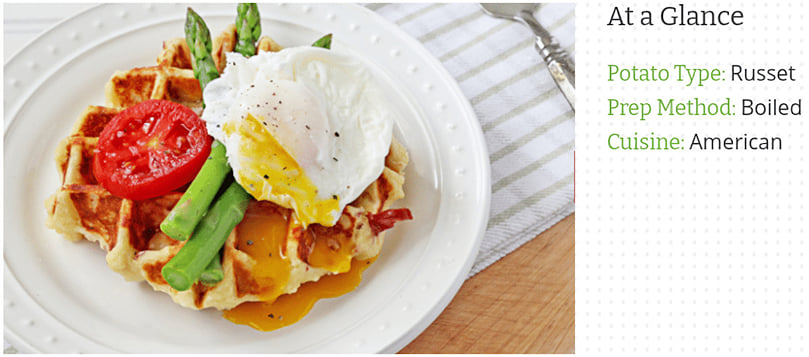 Potato Prosciutto Waffles Potato Prosciutto Waffles