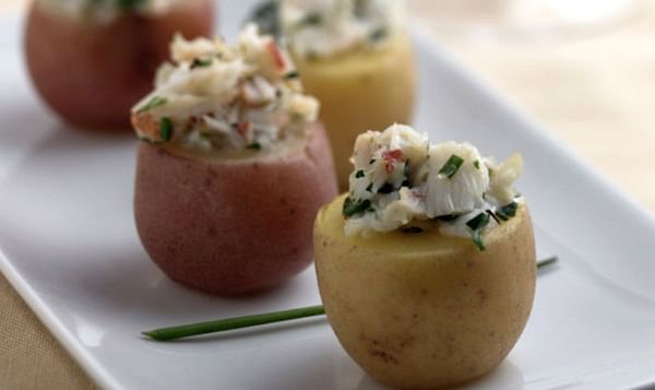 Side Delights® recipes: Crab Filled Potato Bites.
