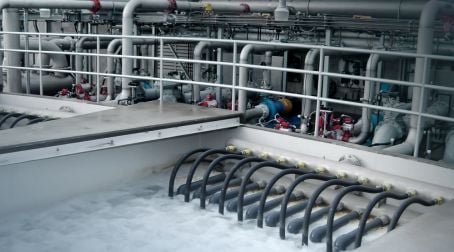 At the heart of the integrated reuse solution, the MemPulse membrane bioreactor (MBR) system from Siemens' Industry Automation Division will separate and treat liquids and solids. At the heart of the integrated reuse solution, the MemPulse membrane bioreactor (MBR) system from Siemens' Industry Automation Division will separate and treat liquids and solids.