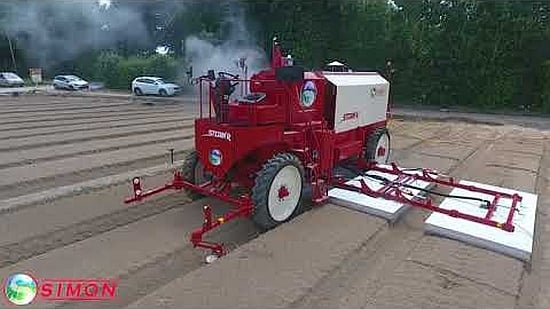 Self propelled steam disinfection machine for the soil : the Steam'R from Simon Self propelled steam disinfection machine for the soil : the Steam'R from Simon