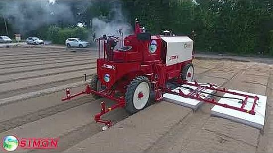 Self propelled steam disinfection machine for the soil : the Steam'R from Simon