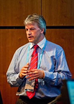 Simon Bowen speaking at the World Potato Congress (Photo Credits: Sean Bell)