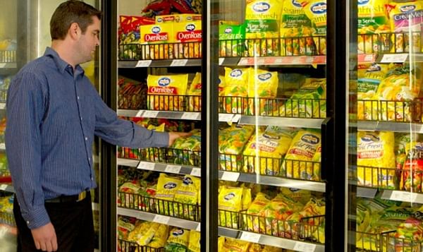 Simplot Australia products on freezer shelf