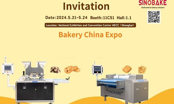 On May 21st-24th, 2024, Join SINOBAKE Group, a Leading Manufacturer, at the 2024 China International Bakery Exhibition