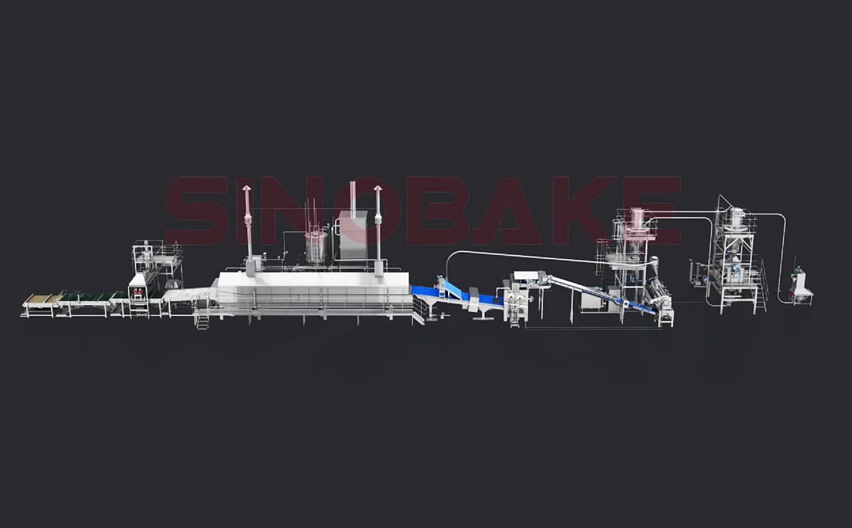  SINOBAKE Fried Compound Potato Chips Processing Line