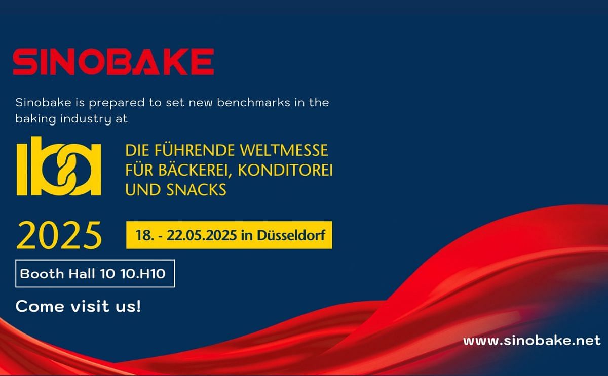 Visit SINOBAKE at IBA 2025 – Booth B4.235 Visit SINOBAKE at IBA 2025 – Booth B4.235