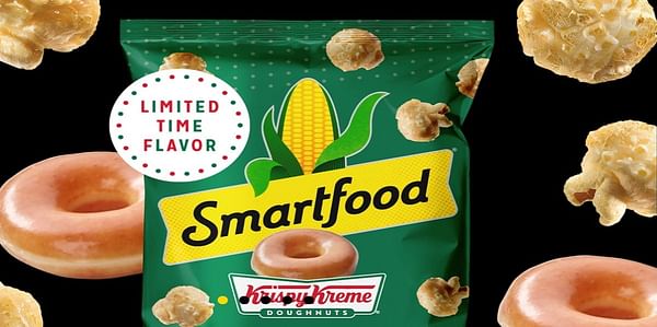 Smartfood® Popcorn And Krispy Kreme® Unveil Iconic Flavor Mashup With Smartfood® Original Glazed Doughnut.