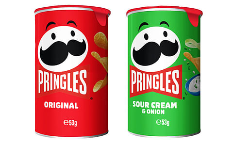 Snack brand Pringles has had a change to the packaging of its 53g varieties, with the plastic cap removed and replaced with a foil laminate seal, made by Sonoco. (Courtesy: Pringles / Kellogg's Australia)