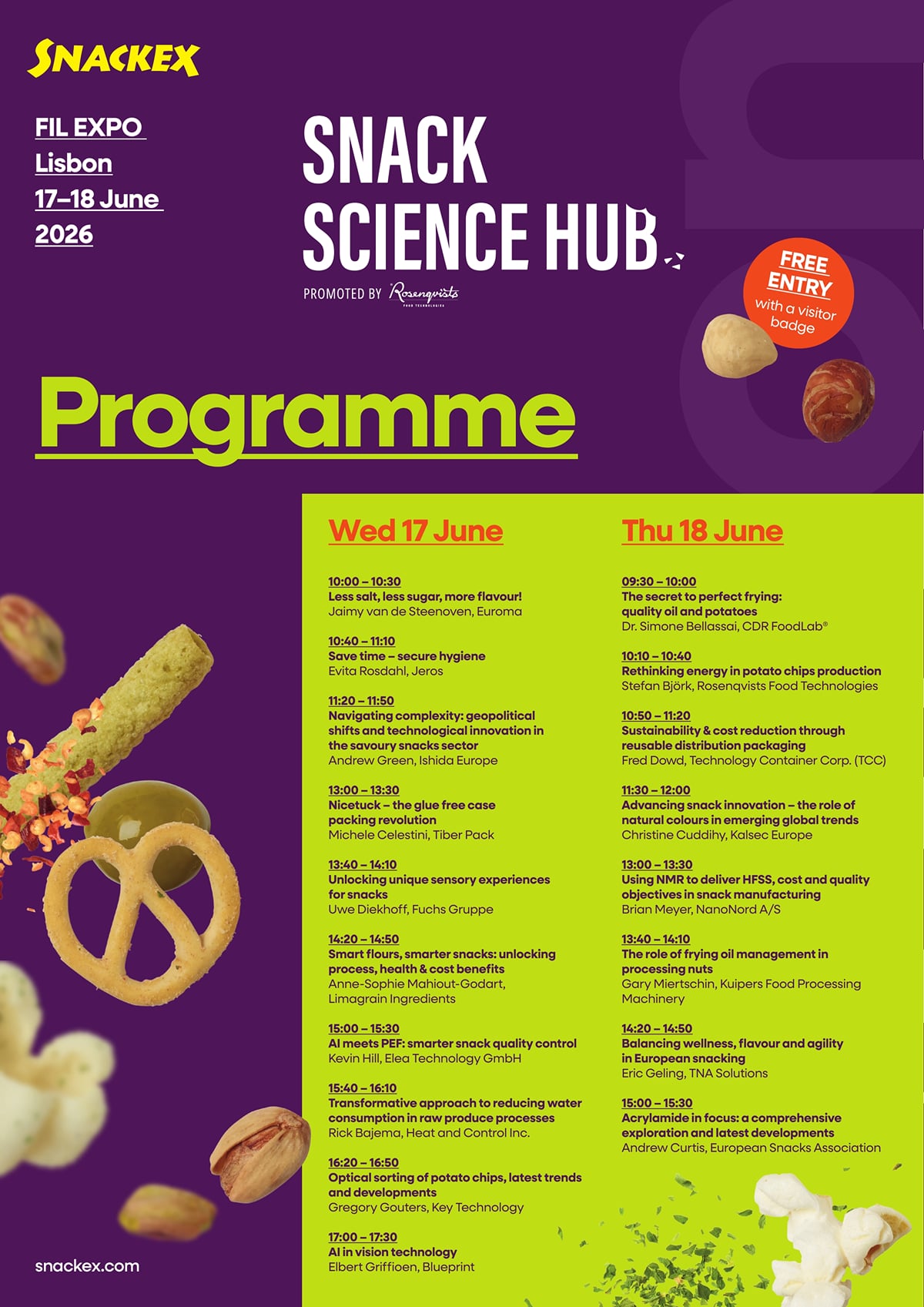 Snack Science Hub Programme