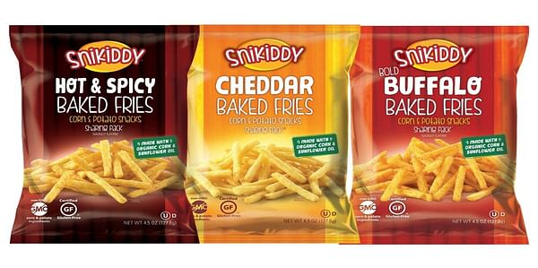 Snikiddy Relaunches Baked Fries Snack. With lots of Organic Ingredients, but no organic potato...