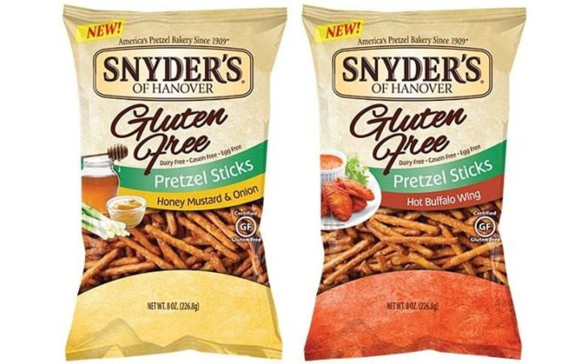 New gluten-free Snyder's of Hanover Pretzel Sticks New gluten-free Snyder's of Hanover Pretzel Sticks