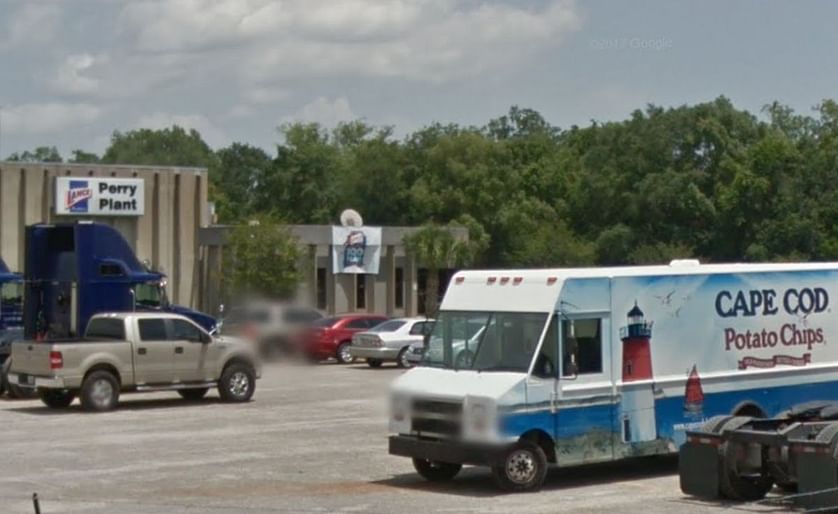 At the Snyder`s - Lance plant in Perry, Florida, a range of chips and snacks were manufacturered. About 100 people are employed at the plant, here seen on an image from 2013. (Courtesy: Google Streetview)