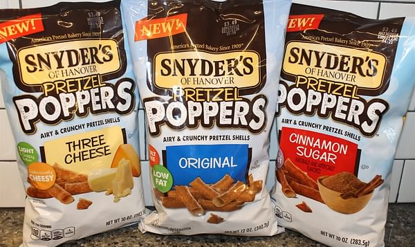 Snyder&#039;s of Hanover launches two new products: Pretzel Poppers and Bowties