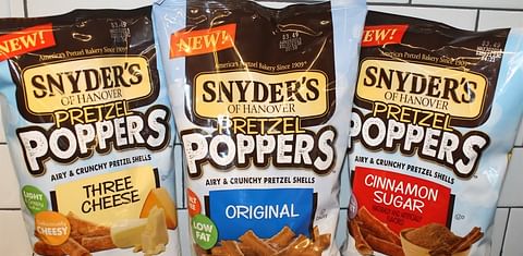 Snyder&#039;s of Hanover launches two new products: Pretzel Poppers and Bowties