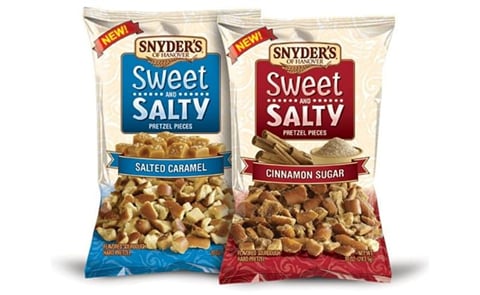 Snyder's of Hanover Launches Sweet & Salty Flavored Pretzel Pieces Snyder's of Hanover Launches Sweet & Salty Flavored Pretzel Pieces