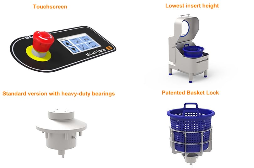 Sormac Centrifuge Features