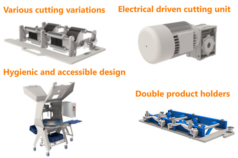 Sormac Slice and wedge cutter FS-3600 features Sormac Slice and wedge cutter FS-3600 features