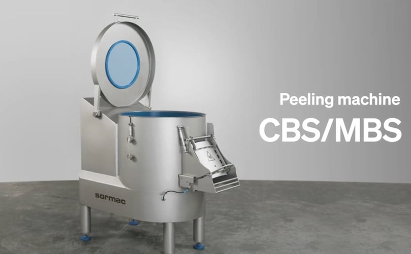 One machine, two ways of peeling: the Sormac CBS/MBS vegetable peeling machine One machine, two ways of peeling: the Sormac CBS/MBS vegetable peeling machine
