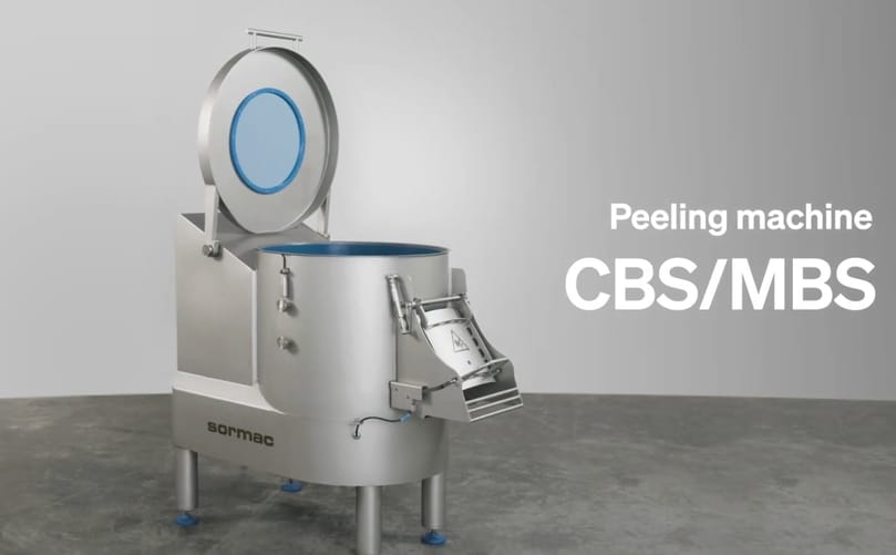 One machine, two ways of peeling: the Sormac CBS/MBS vegetable peeling machine One machine, two ways of peeling: the Sormac CBS/MBS vegetable peeling machine