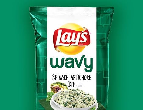 "Lay's Wavy Spinach Artichoke Dip" from Scott Merz (Grand Haven, Michigan) "Lay's Wavy Spinach Artichoke Dip" from Scott Merz (Grand Haven, Michigan)