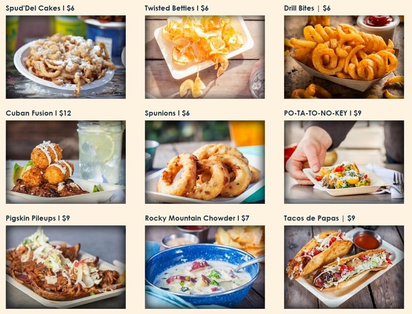 Spud Nation Food Trucks will launch with these nine menu items - made with a vast array of U.S. potato products.