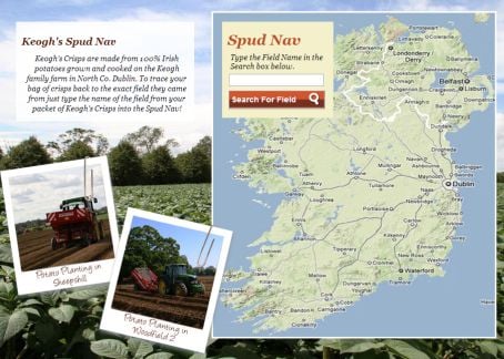 Trace your bag of crisps back to the field where the potatoes were grown: SpudNav Trace your bag of crisps back to the field where the potatoes were grown: SpudNav