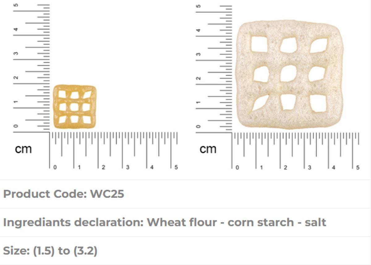 Almounajed Wheat Pellets (Square Mesh) Specifications