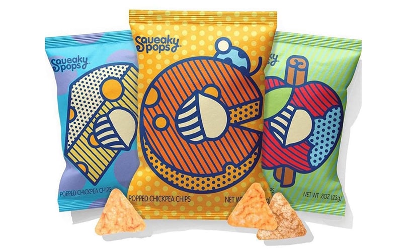 Squeaky Pops chickpea chips Squeaky Pops chickpea chips