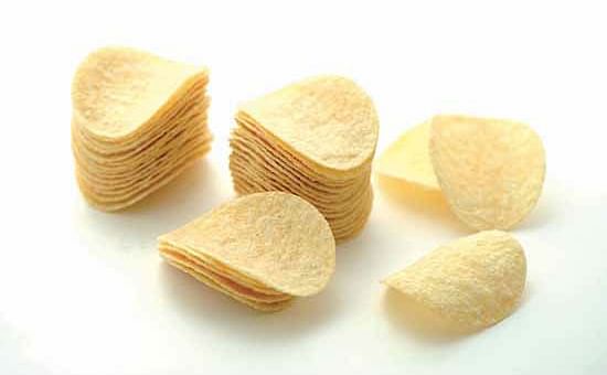 Formed / stackable potato chips