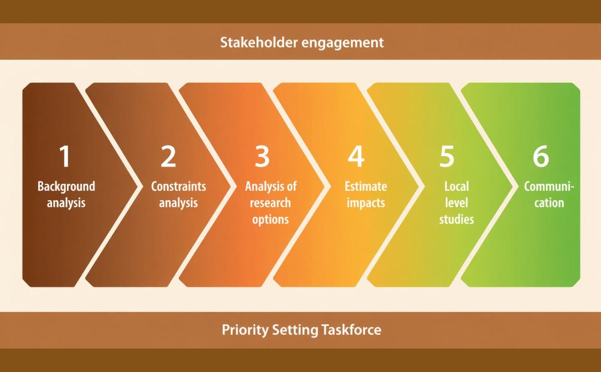 Las seis etapas para la toma de información en el proyecto sobre RTBs Las seis etapas para la toma de información en el proyecto sobre RTBs