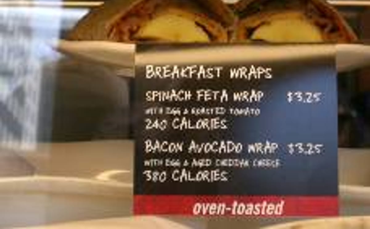 Starbucks menu in new York (Source: CSPI) Starbucks menu in new York (Source: CSPI)