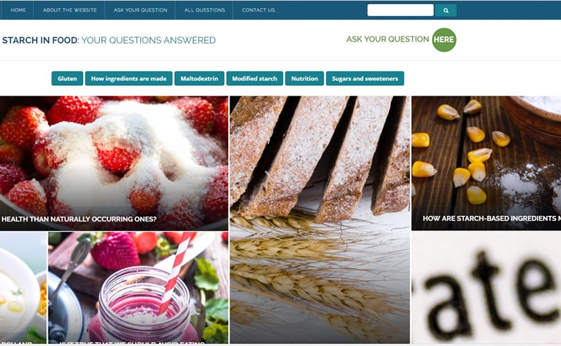 Click to visit the Starch in Food Q&A by Starch Europe Click to visit the Starch in Food Q&A by Starch Europe