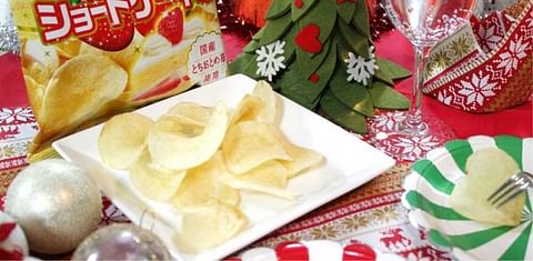 Latest potato chip flavour in Japan for Christmas: Strawberry Shortcake