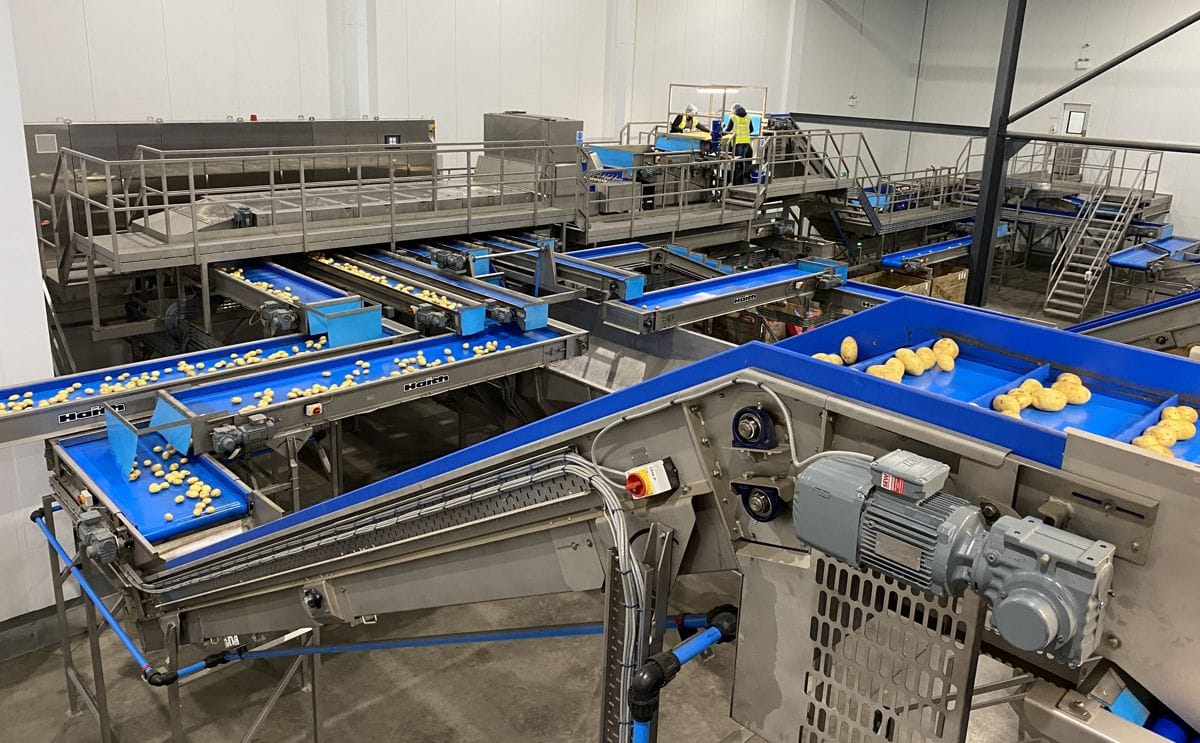 Haith equipment at potato company Sam Denningan and Company